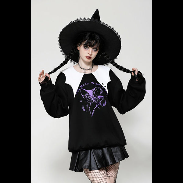 Dark In Love 'Agnes' bat-neck sweatshirt