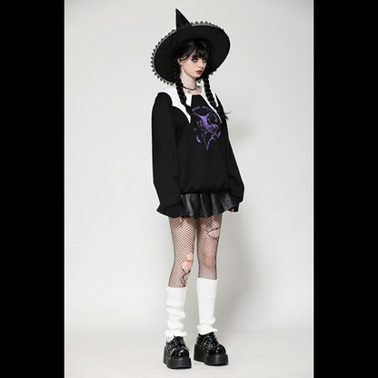 Dark In Love 'Agnes' bat-neck sweatshirt