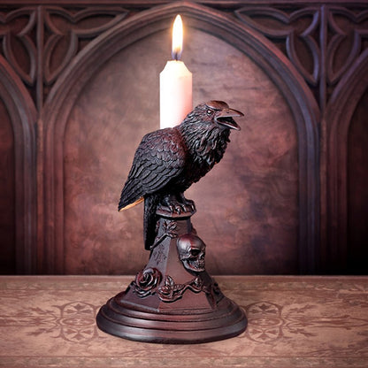Alchemy Poe's Raven candle holder