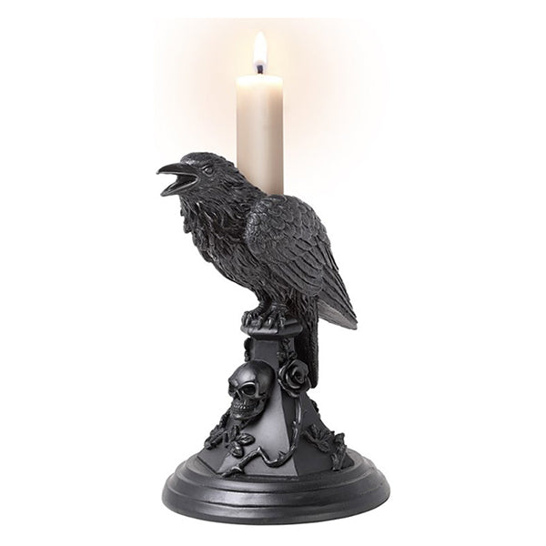 Alchemy Poe's Raven candle holder