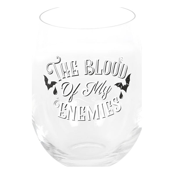 Something Different Blood Of My Enemies stemless wine glass