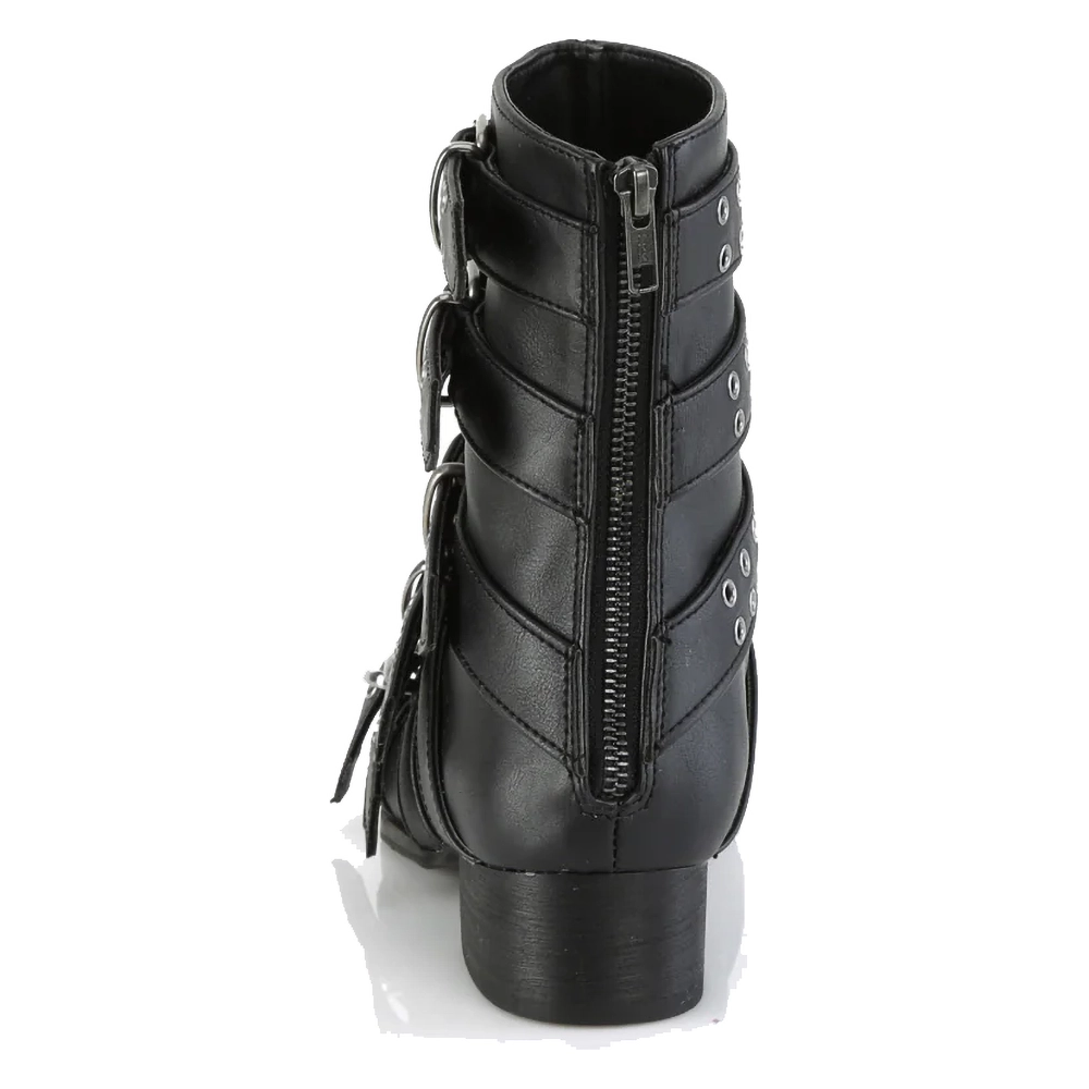 Demonia WARLOCK-70 calf high winklepicker boots