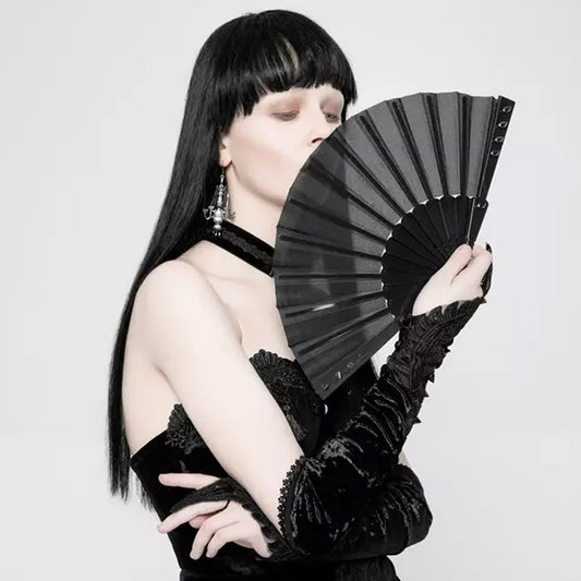 Punk Rave 'Agave' spiked lace fan