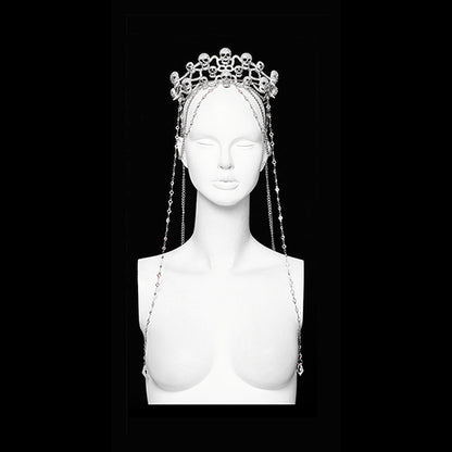Punk Rave 'Eloise' Diamond & Rhinestone Skulls tiara
