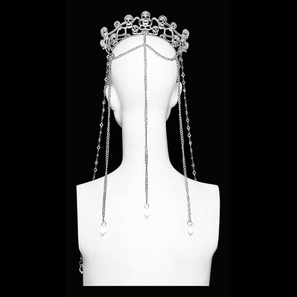 Punk Rave 'Eloise' Diamond & Rhinestone Skulls tiara