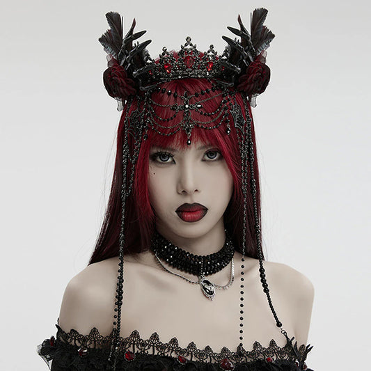 Punk Rave 'Harkness' Rose headdress