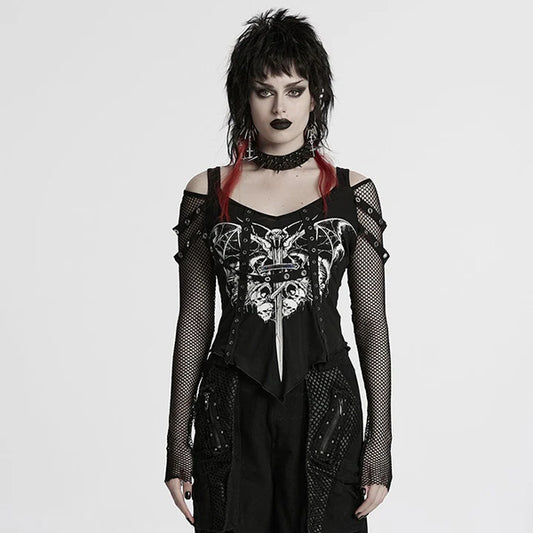 Punk Rave 'Desmodus' mesh top