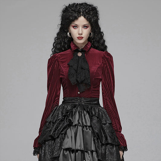 Punk Rave 'Claudia' red blouse
