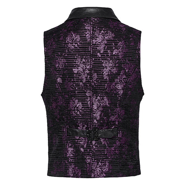 Punk Rave 'Dalton' violet waistcoat