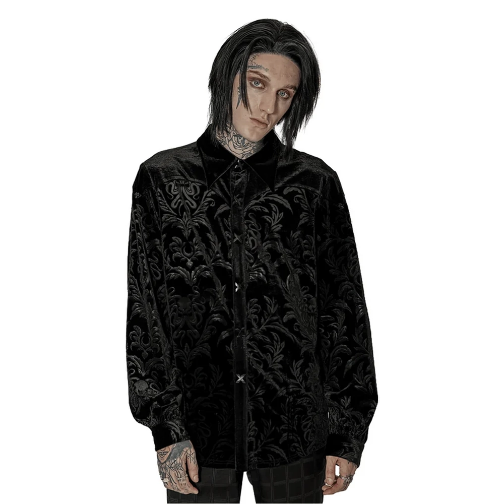 Punk Rave 'Damask' poet shirt