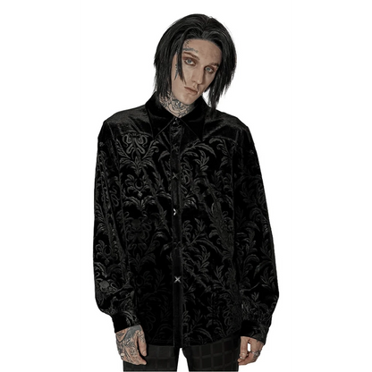 Punk Rave 'Damask' poet shirt