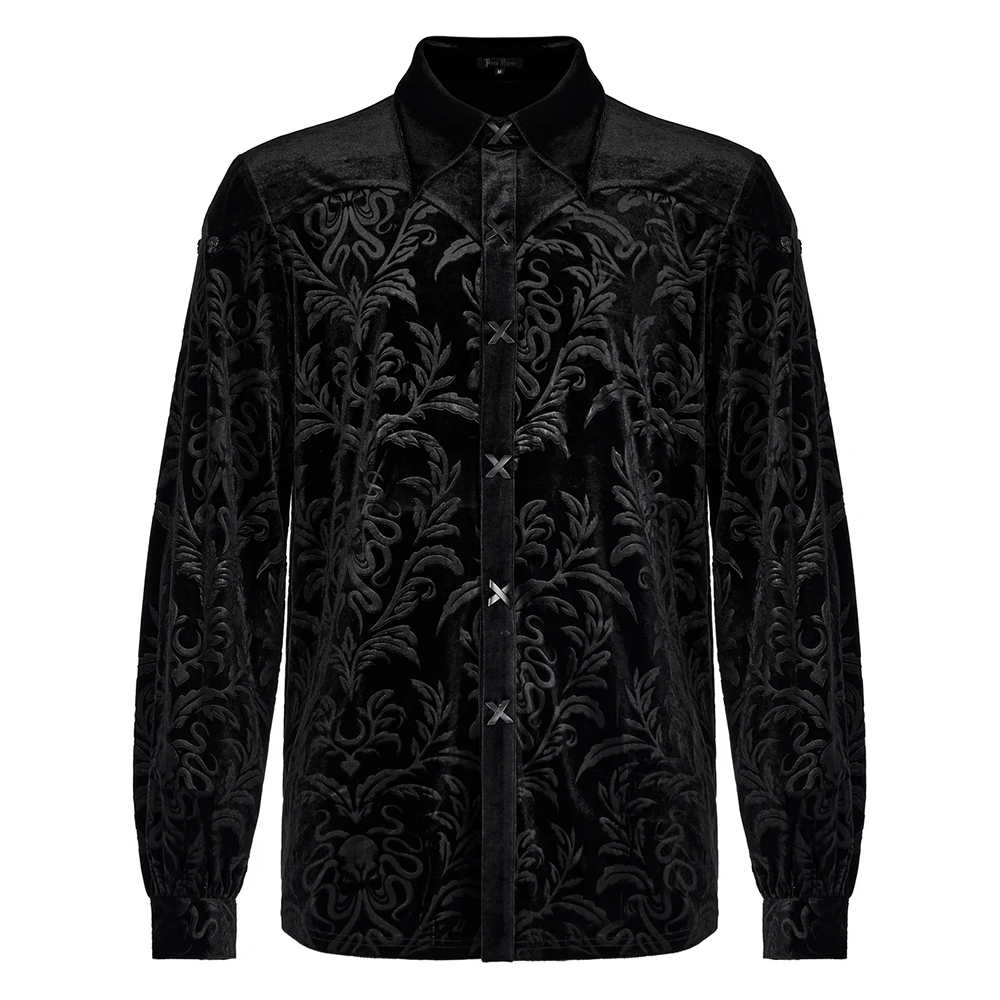 Punk Rave 'Damask' poet shirt