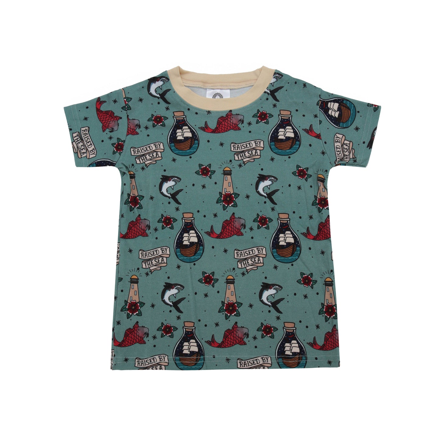 Raised by the sea Kids T Shirt