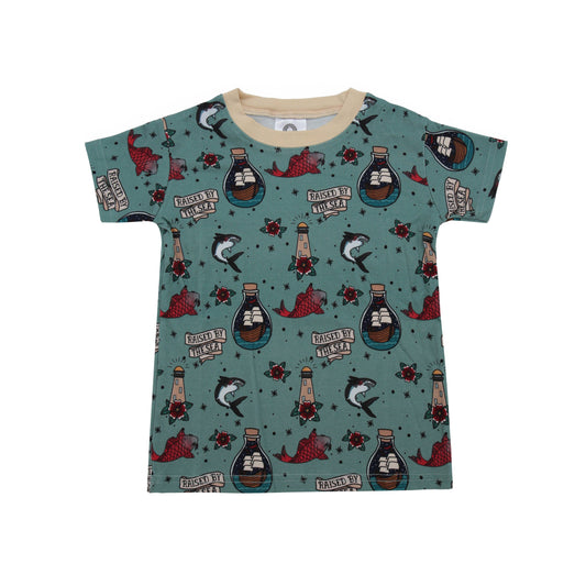 Raised by the sea Kids T Shirt