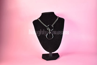 Naughty Pawsies Gunmetal Circle Slip Chain