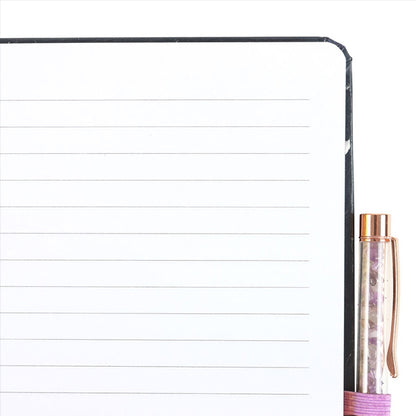 Something Different Midnight Moth Journal with Amethyst Pen