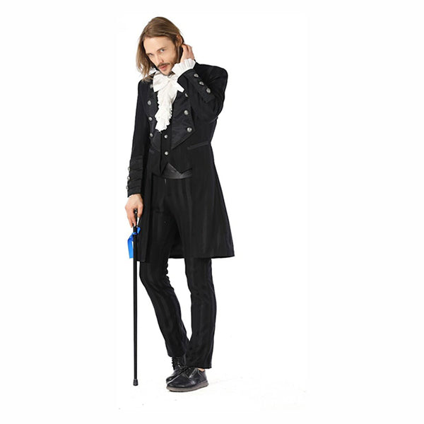 Pentagramme Jourdain mid-length jacket (black)