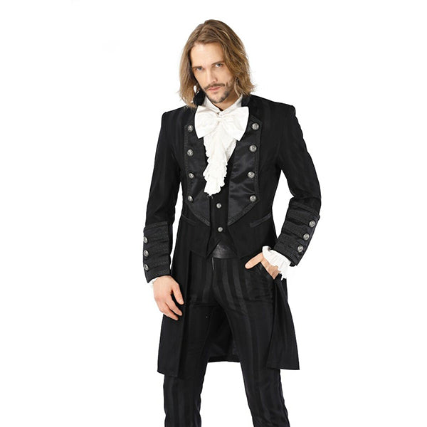 Pentagramme Jourdain mid-length jacket (black)