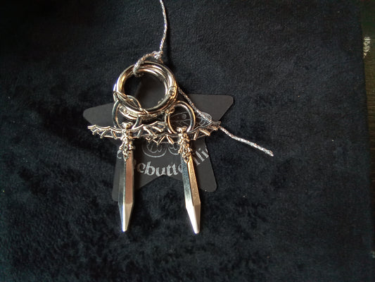 Blacbutterflies bat sword boot charms